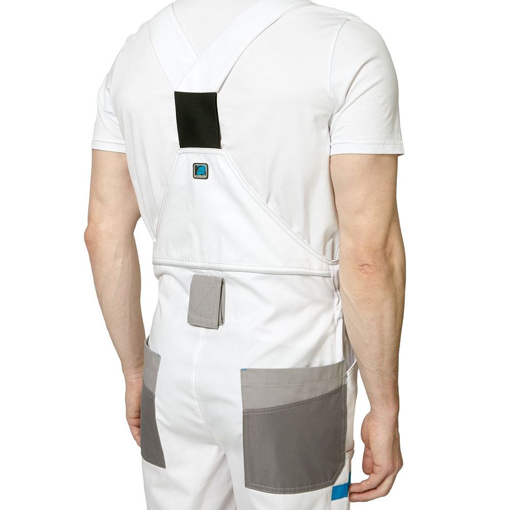 Полукомбинезон мужской рабочий летний Старт белый с серым