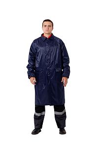 Плащ нейлоновый с ПВХ влагозащитный, синий